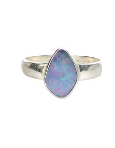 Blue Opal Ring in 925...