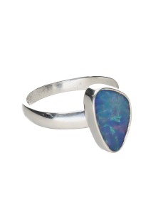 Blue Opal Ring in 925... 2
