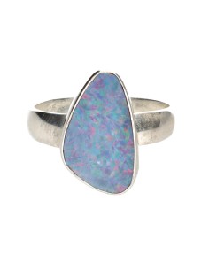 Blue Opal Ring in 925...