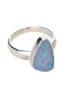 Blue Opal Ring in 925... 2