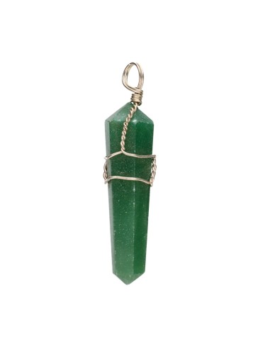 Green Quartz Biterminate Pendant