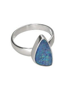 Blue Opal Ring in 925... 2