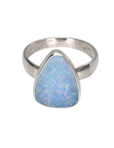 Blue Opal Ring in 925...