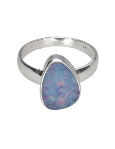 Blue Opal Ring in 925...