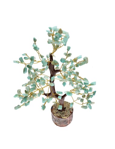 Arbre moyen en amazonite avec base en...