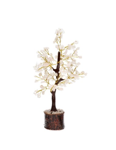 Medium Rose Quartz Tree with Wooden Base