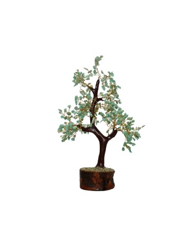 Grand arbre en amazonite avec base en...