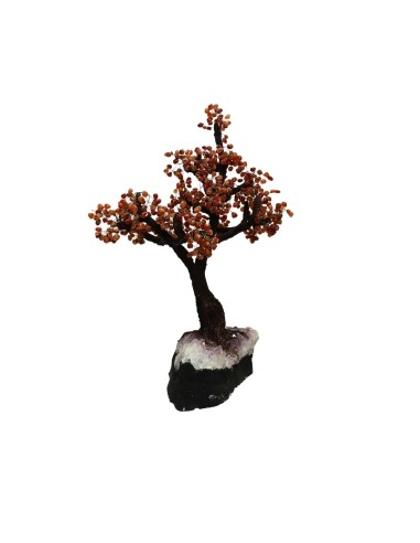 Arbre en cornaline et améthyste avec...