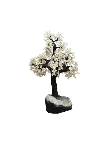 Árbol de Cuarzo con Base de Madera...