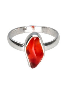 Fire Opal Ring in 925...