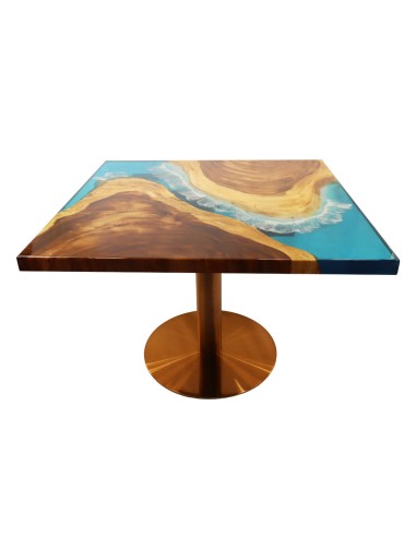 Mesa de resina e pequeno carvalho...