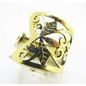 Anillo Abierto Bronce Lazo Calado