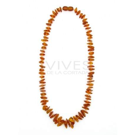 Necklace Dark Amber Chips 42cm