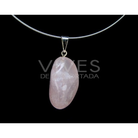 Pendentif Filmé à partir de Quartz Rosa