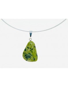 Pendant Green Jasper Tumbled
