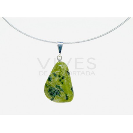 Colgante Rodado de Jaspe Verde