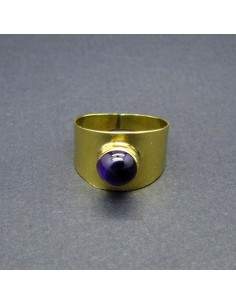 Anillo de Bronce con Amatista