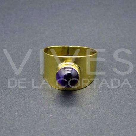 Anillo de Bronce con Amatista