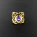 Ring of Bronze with Amethyst -9.2-