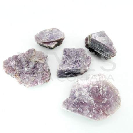 Lepidolite Mica Áspera Extra (embalagem de 500gr)