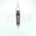 Amethyst Pendulum with Chakras