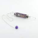 Pendule en améthyste avec chakras