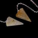 Pendulum Faceted of Quartz Rutilado