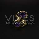 Anillo Ajustable de Bronce con Amatista