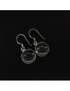 Earrings from Quartz Smooth Circle Big - Sterling Silver 925 2