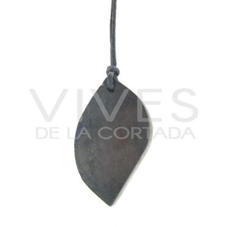 Pingente de folha de shungite