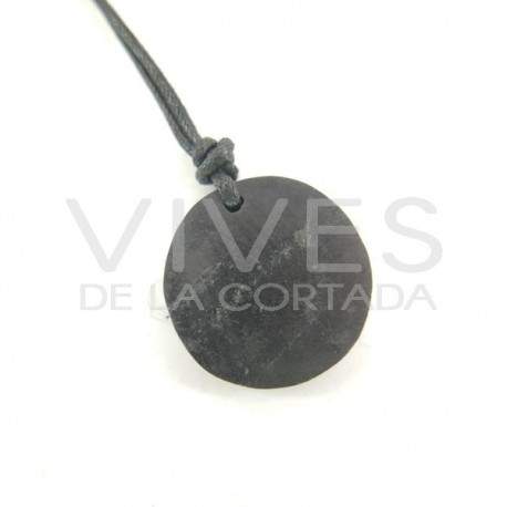 Pingente de shungite de círculo pequeno