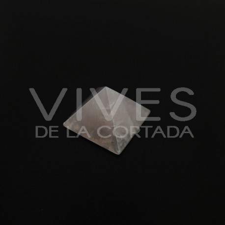 Pirâmide de Quartzo Rosa 2,5x2,5cm