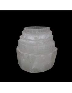 Selenite candlesticks