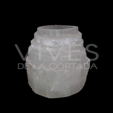 Selenite candlesticks