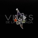 Pingente feminino Chakra Minerals - Banhado a prata